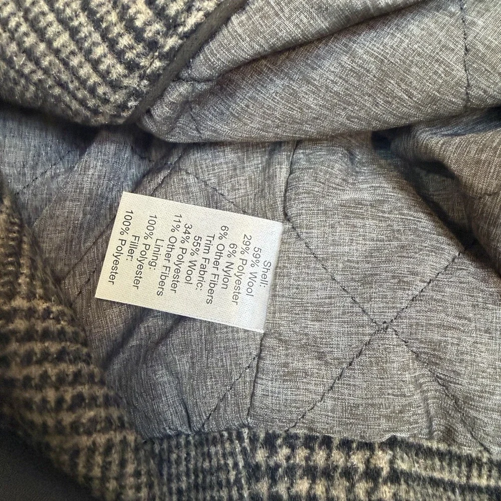 JoS A Bank Reserve Jacket Overcoat 2 in 1 Xtra XL Wool Blend Removable Lining‎